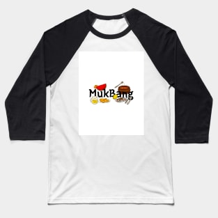 Funny Minhwa: MukBang (Korean traditional/folk art) Baseball T-Shirt